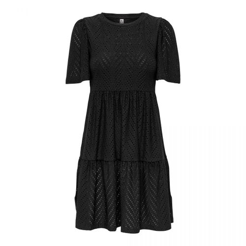 Robe Courtes Manches Courtes Trapèze Ajouré Uni Femme Jdy