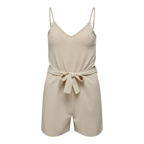 Combishort Col V Bretelles Réglables Ceinture Uni Femme Jdy