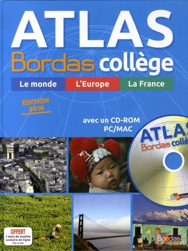 Atlas Bordas Collège - (1 Cd-Rom)