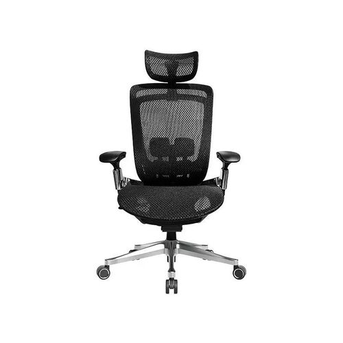 Subsonic - Chaise Ergonomique Pour Bureau I-Care Excell, Siege Gaming, Renfort Lombaire, Reglage Dossier Et Appui-Tête, Rocking Noir