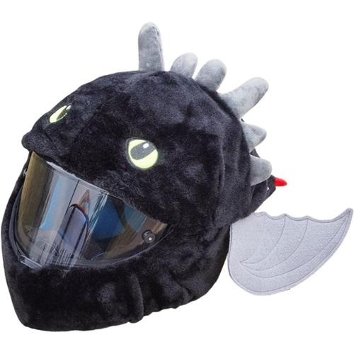 Acheter Couvre-casque de moto couvre-visage drôle de protection en peluche  de dessin animé