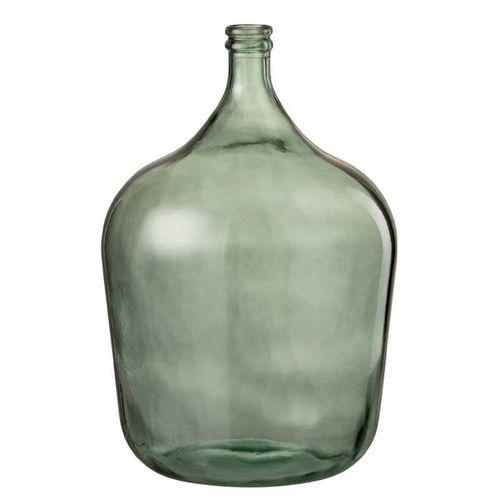 Vase Design en Verre "Carafe" 56cm Vert