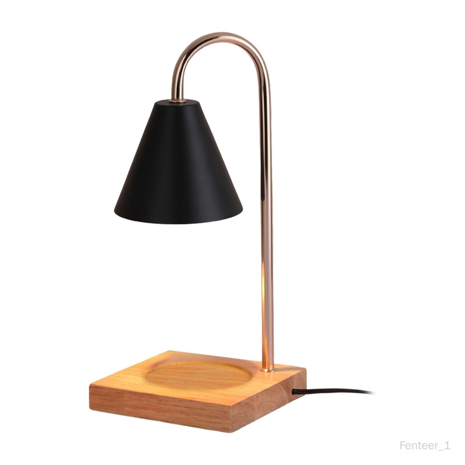 fenteer Lampe Chauffe-bougie Base En Bois Minuterie Réglable Pas De  Chauffage De Fusion noir