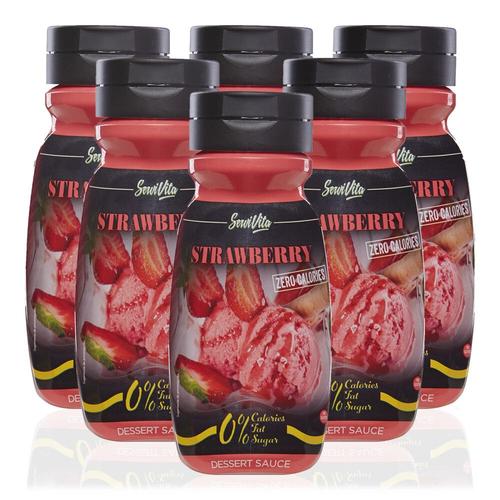 Sauces Sucrées Servivita - Fraise Pack De 6 