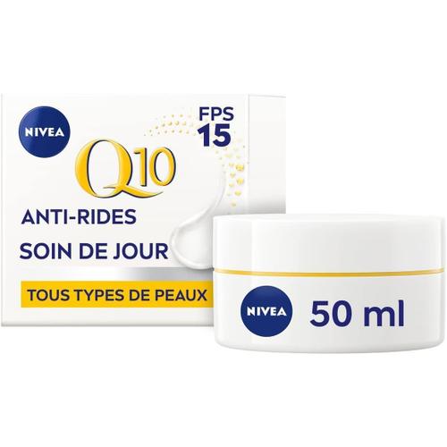 Creme Nivea Q10 Plus Programme Anti Rides - Soin De Jour Fps 15 - 50 Ml 