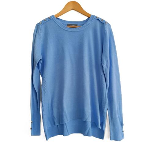 Pull Fin Bleu. Col Rond. Primark. Taille 40