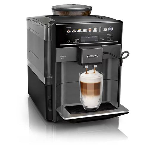 Machine à espresso entièrement automatique EQ6 plus s100 Noir saphir métallisé Siemens TE651319RW