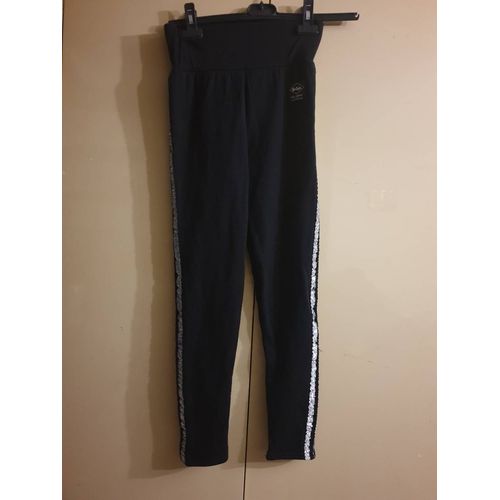 Pantalon Noir Et Argenté Lee Cooper