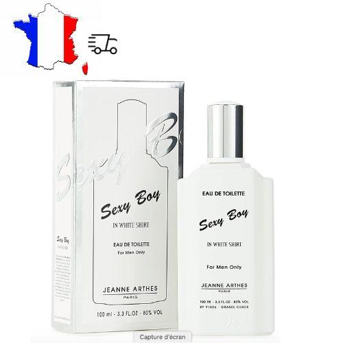 Jeanne Arthes - Sexy Boy In White Shirt - Eau De Toilette - Homme - Fabriqué En France - 100 Ml 