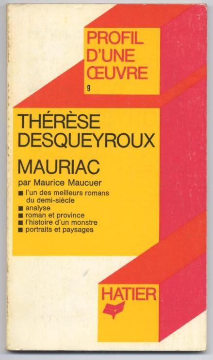 Therese Desqueyroux Mauriac