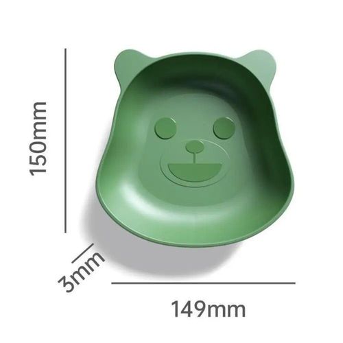 Vaisselle De Bureau En Plastique Épaissie Anti-Chute,Poubelle Alimentaire,Forme D'ours De Dinosaure,Plat Sophia,Table Britannique,Ménage