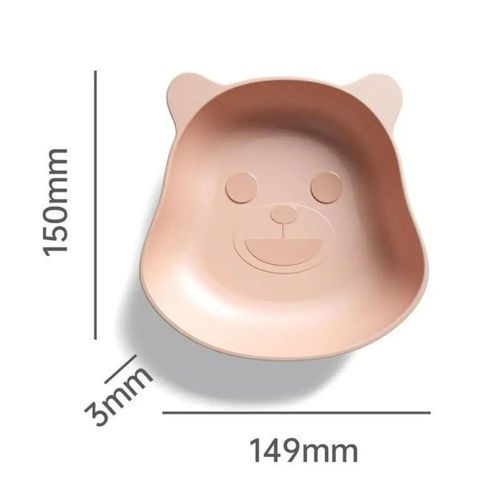 Vaisselle De Bureau En Plastique Épaissie Anti-Chute,Poubelle Alimentaire,Forme D'ours De Dinosaure,Plat Sophia,Table Britannique,Ménage