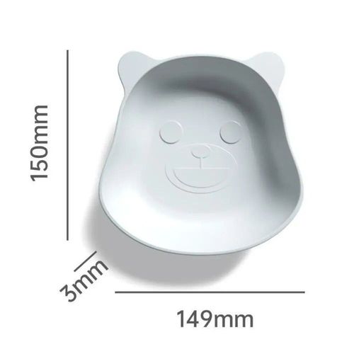 Vaisselle De Bureau En Plastique Épaissie Anti-Chute,Poubelle Alimentaire,Forme D'ours De Dinosaure,Plat Sophia,Table Britannique,Ménage