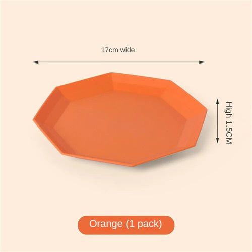 Base D'assiette En Plastique Polygonale,Accessoires De Cuisine,Assiette,Plat,Ménage,Table À Manger