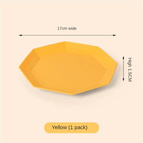Base D'assiette En Plastique Polygonale,Accessoires De Cuisine,Assiette,Plat,Ménage,Table À Manger