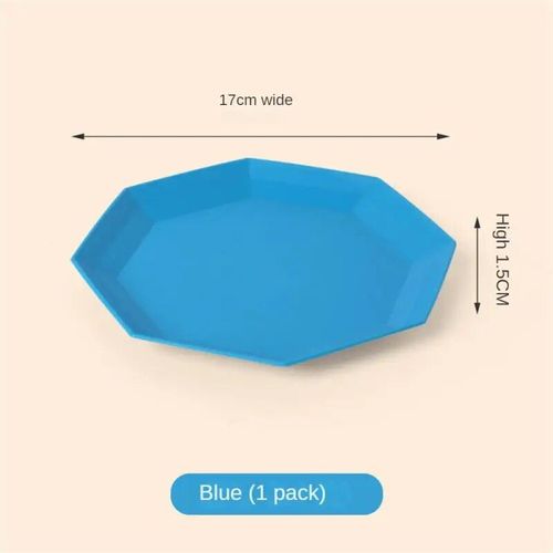 Base D'assiette En Plastique Polygonale,Accessoires De Cuisine,Assiette,Plat,Ménage,Table À Manger