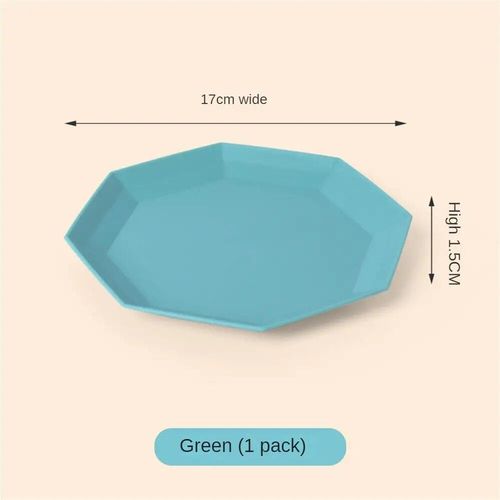 Base D'assiette En Plastique Polygonale,Accessoires De Cuisine,Assiette,Plat,Ménage,Table À Manger