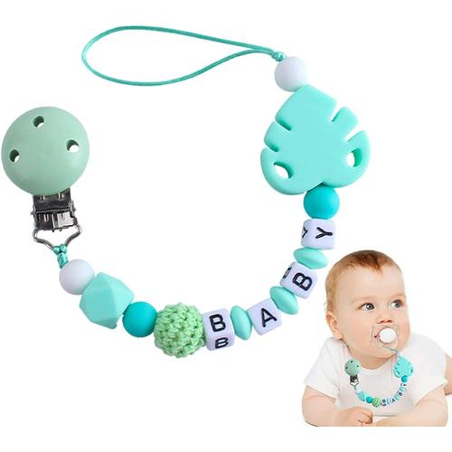 Attache Tetine Bébé, Attache Sucette Personnalisé Pour Filles Et Garçons,  Chaîne De Tétine Pour Bébé, Accroche Tetine Bebe Po[u754] - Cdiscount  Puériculture & Eveil bébé