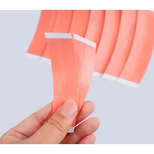 Bande adhésive Double face pour Support de perruque,36 pièces/lot,rouge,pré-coupé,pour perruque ou toupet