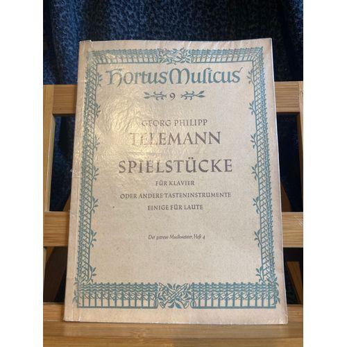 Georg Philipp Telemann Spielstücke Partition Clavier Hortus Musicus N°9