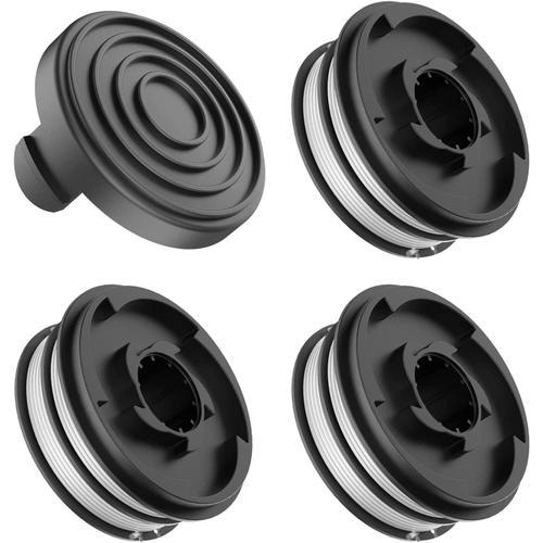 3 pièces Bobine Fil pour Einhell GC-ET 4530 RTV 400 RTV 550 RTV 550/1 Pièces de Rechange Coupe Bordure,avec 1 Couvercle