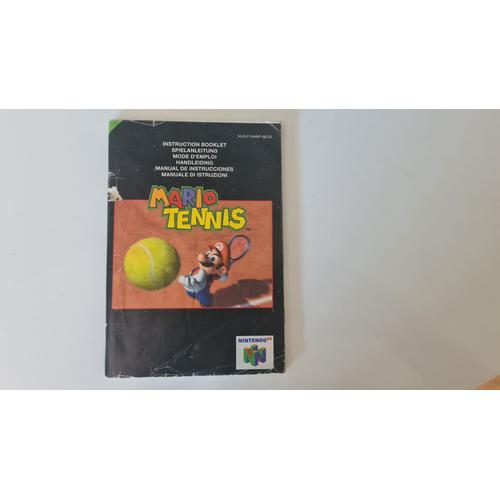 Notice Manual Mario Tennis Nintendo 64 Euro Multi Langues