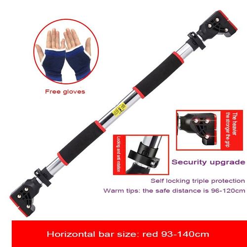 Barre Horizontale Antidérapante Professionnelle,Barre De Traction Intérieure,Pas De Jarretelle De Perçage,Équipement De Fitness À Tirer - Type R Suit 93-120cm