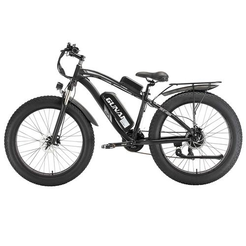 Vélo Électrique 1000w Homme Adultes 26 * 4,0 Pouces 48v 17ah Vtt Electrique Tout Suspendu Fat Ebike - Gunai Mx02s