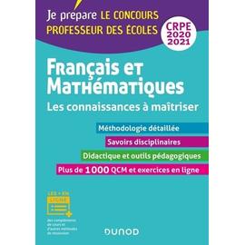 Réussir mon CRPE 2024 - Mon cahier d'entrainement 200 exercices Français M1  M2 - 100% conforme nouveau concours de Professeur des écoles