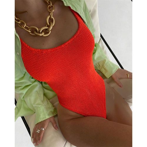 Maillot De Bain Une Pièce,Sexy,Solide,Dos Nu,Monokini,Style Brésilien,Pour Femmes,Vêtements De Plage,2022