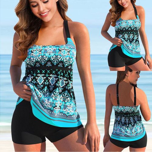 Maillot De Bain Deux Pièces Imprimé,Tankini,Grande Taille,Pour Femmes,Vêtements De Plage,D'été,Bikini,5xl,2022