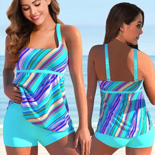 Maillot De Bain Deux Pièces Imprimé,Tankini,Grande Taille,Pour Femmes,Vêtements De Plage,D'été,Bikini,5xl,2022