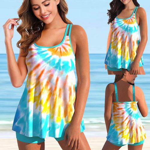 Maillot De Bain Deux Pièces Imprimé,Tankini,Grande Taille,Pour Femmes,Vêtements De Plage,D'été,Bikini,5xl,2022