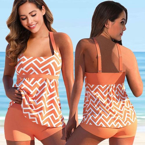 Maillot De Bain Deux Pièces Imprimé,Tankini,Grande Taille,Pour Femmes,Vêtements De Plage,D'été,Bikini,5xl,2022