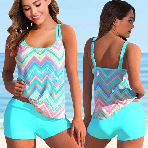 Maillot De Bain Deux Pièces Imprimé,Tankini,Grande Taille,Pour Femmes,Vêtements De Plage,D'été,Bikini,5xl,2022