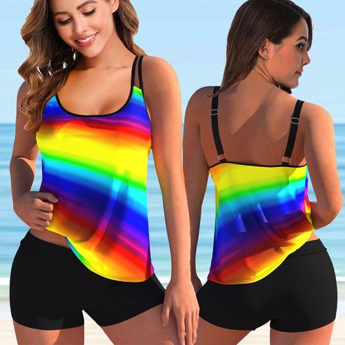 Maillot De Bain Deux Pièces Imprimé,Tankini,Grande Taille,Pour Femmes,Vêtements De Plage,D'été,Bikini,5xl,2022