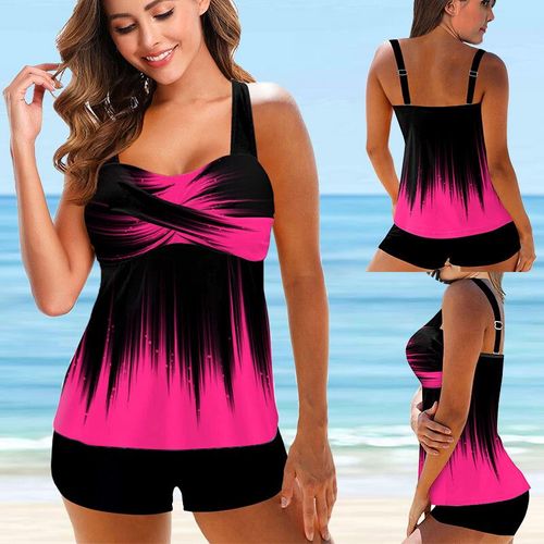 Maillot De Bain Deux Pièces Imprimé,Tankini,Grande Taille,Pour Femmes,Vêtements De Plage,D'été,Bikini,5xl,2022
