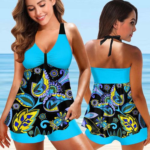 Maillot De Bain Deux Pièces Imprimé,Tankini,Grande Taille,Pour Femmes,Vêtements De Plage,D'été,Bikini,5xl,2022