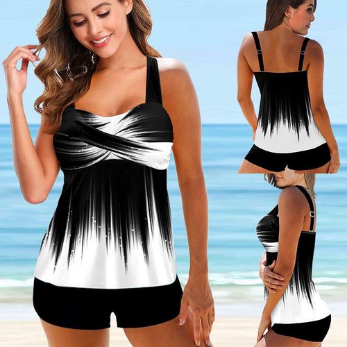 Maillot De Bain Deux Pièces Imprimé,Tankini,Grande Taille,Pour Femmes,Vêtements De Plage,D'été,Bikini,5xl,2022