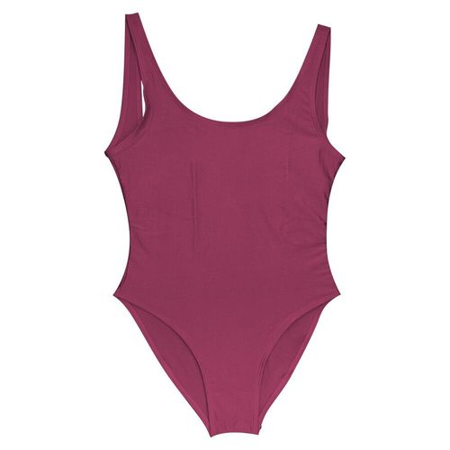Maillot De Bain Une Pièce Pour Femmes,Sexy,Dos Nu,Couleur Unie,Rouge,Rose,Blanc,Noir,Baigneur,Coupe Haute,Tenue De Fête