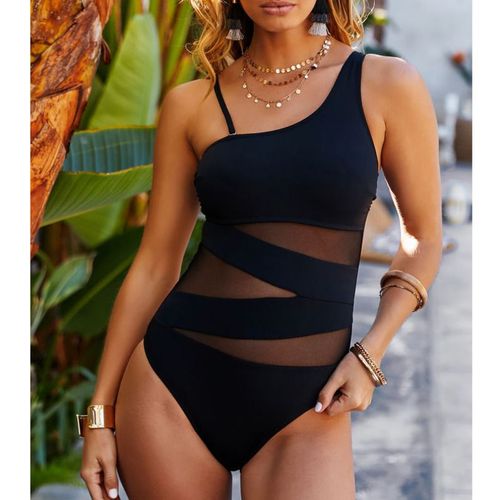 Maillot De Bain Une Pièce En Filet,Sexy,Fermé,Push-Up,Pour Femmes,Vêtements De Plage,Pour Baigneurs De Piscine,2024