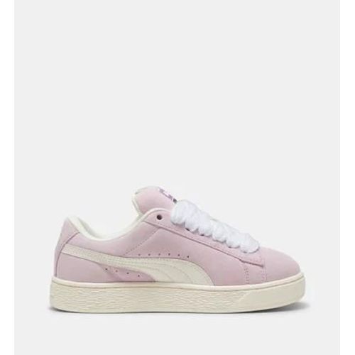 Chaussures Puma Baskets Basses En Cuir Suédé Rose