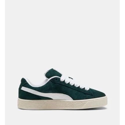 Chaussures Puma Baskets Basses Hairy En Cuir Suédé Vert