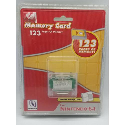 Carte Mémoire Nintendo 64 - 256k - 123 Pages