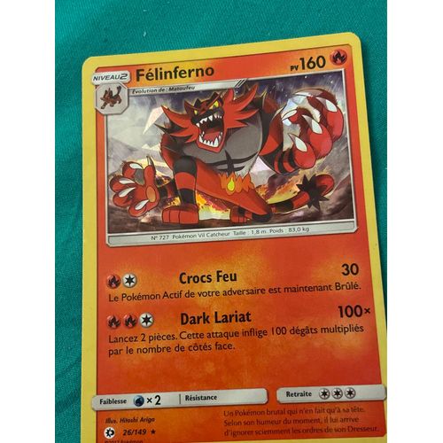 Carte Pokémon Felinferno 26/149 Holo 