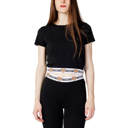 T-Shirts Femme Moschino Underwear Banda Logo Tinta Unita V6a0786 4406