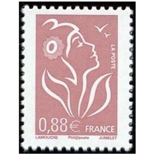 France 2008, Très Beau Timbre Neuf** Luxe Yvert 4155 Marianne De Lamouche, 0.88€ Lilas Brun.