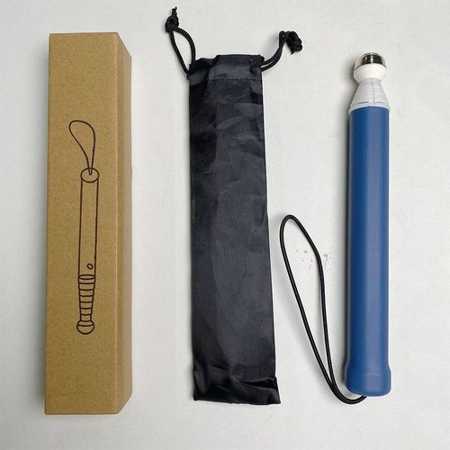 Bâton De Marche Aveugle Télescopique Observateur En Aluminium,Canne Blanche Pour Hommes Et Femmes Visuellement Immes¿ - Type Bleu