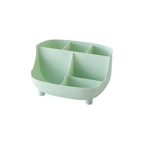 Porte-Stylo Organisateur De Bureau Créatif À 6 Compartiments,Boîte De Rangement Multifonction Pour Crayons De Maquillage,Papeterie Scolaire Et De Bureau - Type Green
