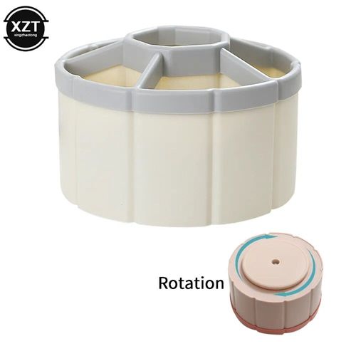 Porte-Stylo Rotatif À 360 °,Grande Roue À 6 Compartiments,Grande Capacité,Boîte De Rangement Pour Crayons Mignons,Organisateur De Bureau,Papeterie Scolaire Et De Bureau - Type W